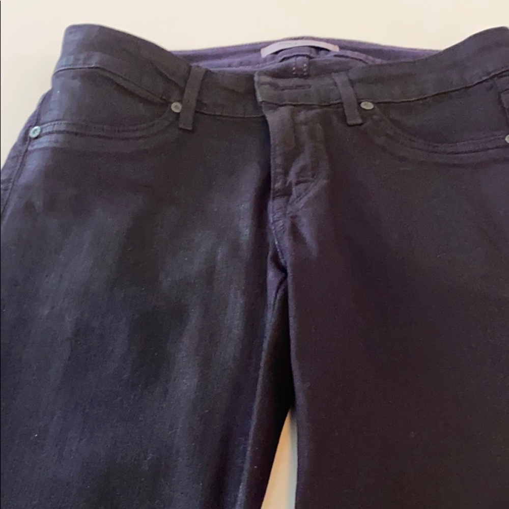 Rich & Skinny coated dark purple jeans